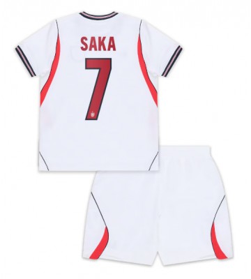England Bukayo Saka #7 Hjemmebanetrøje Børn VM 2026 Kortærmet (+ Korte bukser)